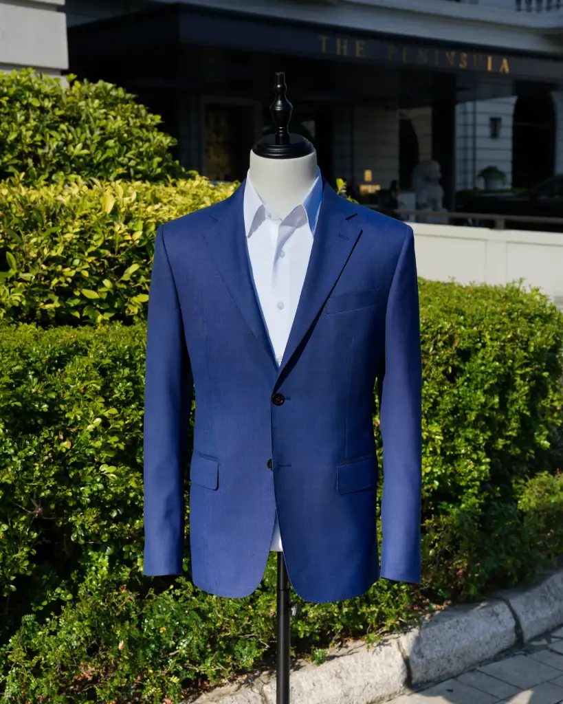 Blue Plain Super 160's Wool Suit