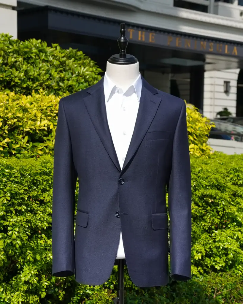 Dark Blue Birdseye Super 120's Wool Suit