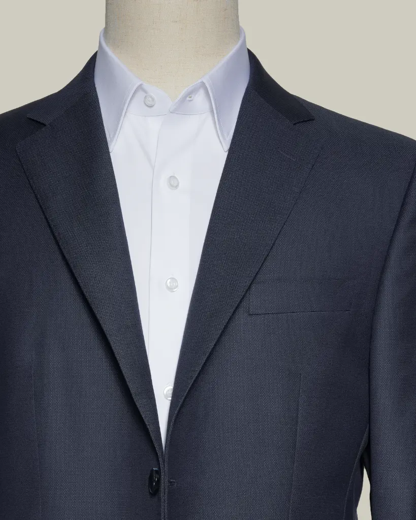 Dark Blue Birdseye Super 120's Wool Suit