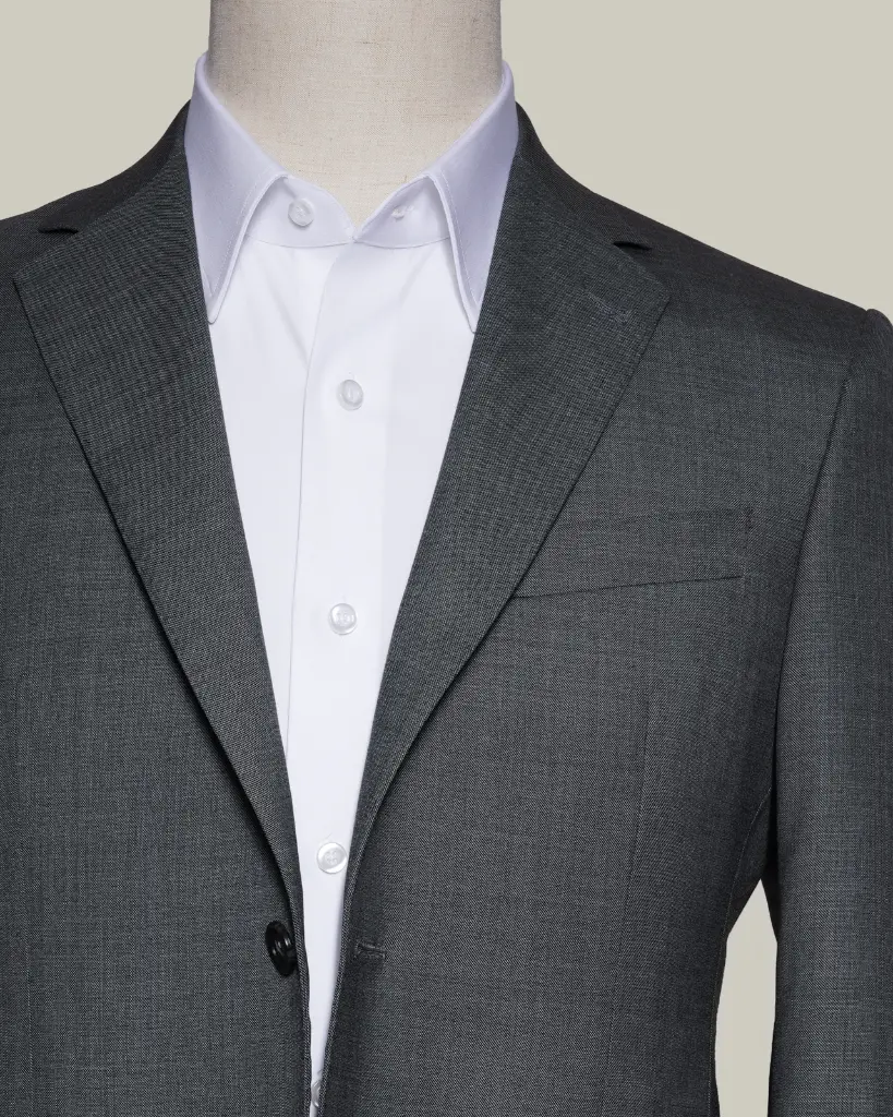 [RS007] Grey Plain Super 160's Wool Suit