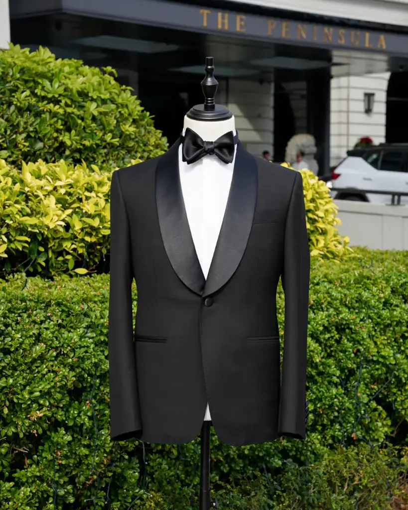 [RS016] Black Wool Shawl Lapel Classic Tuxedo