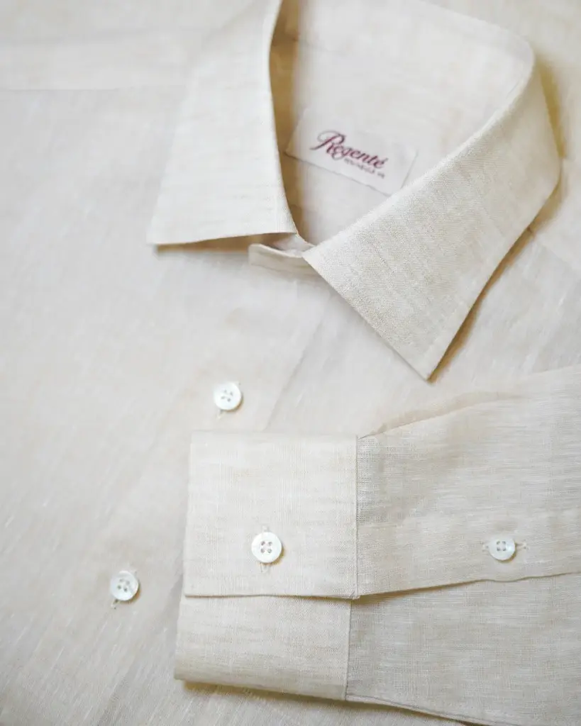 Light Brown Gold Linen Shirt 