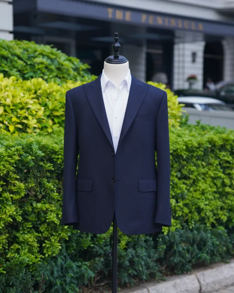 [RS040] Cerruti Dark Blue Virgin Wool Blazer