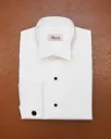 Classic White Poplin Tuxedo Shirt