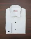 Classic White Poplin Tuxedo Shirt