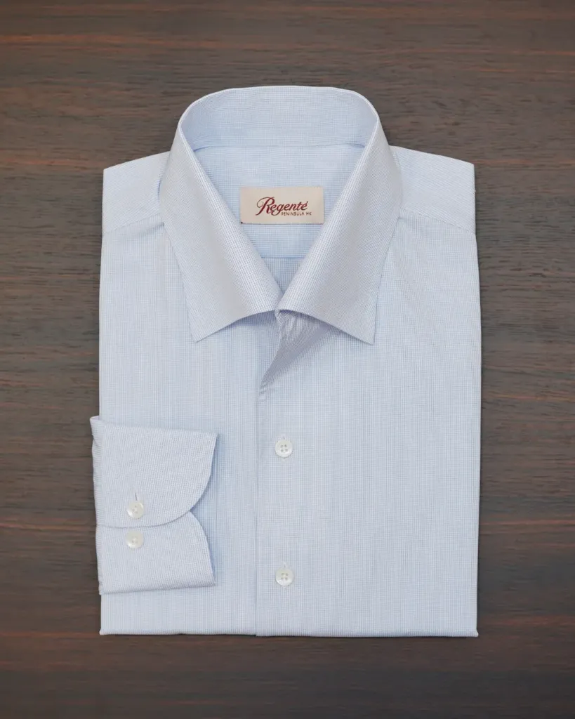 Blue Check Poplin Shirt