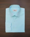 Zegna Turquoise Green Poplin Shirt