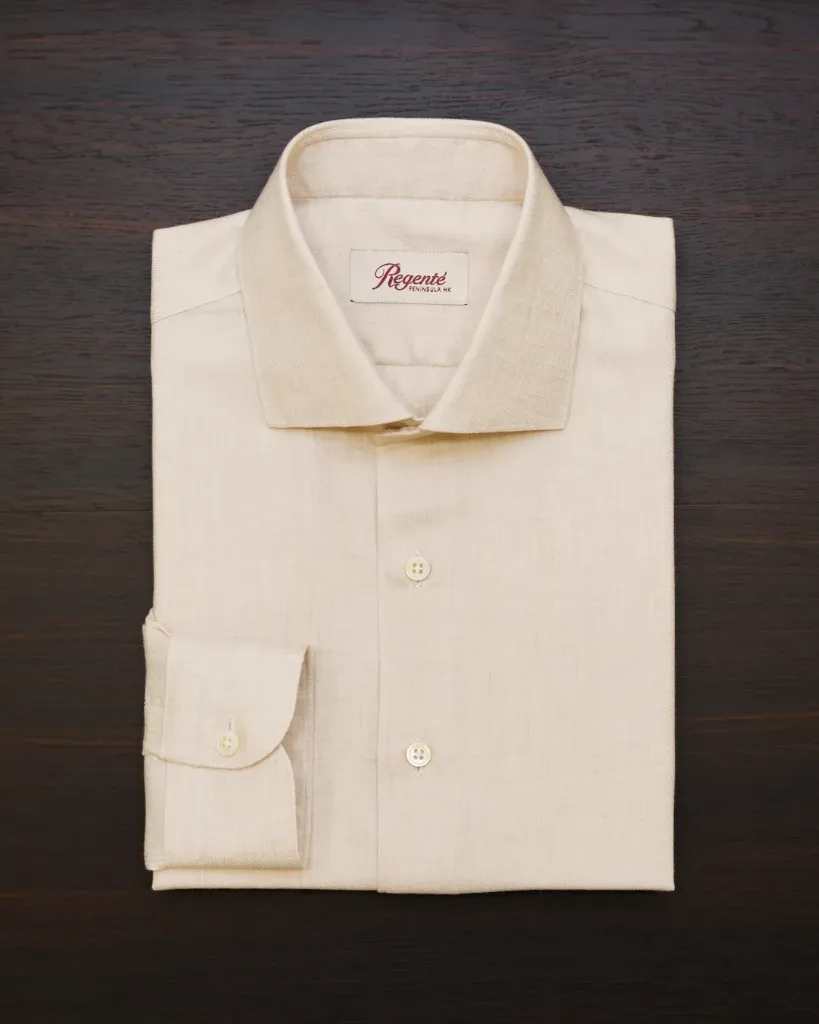 Thomas Mason Cream White Balmoral Shirt