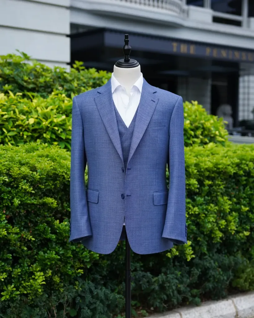 Loro Piana Australis Blue Check Suit