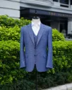 Loro Piana Australis Blue Check Suit