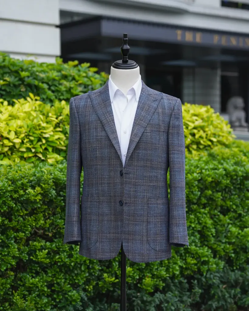 Cerruti Glen Plaid Oxygen Blazer