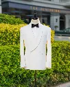 Regenté Off White Tuxedo Blazer