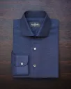 Thomas Mason Navy Blue Balmoral Shirt
