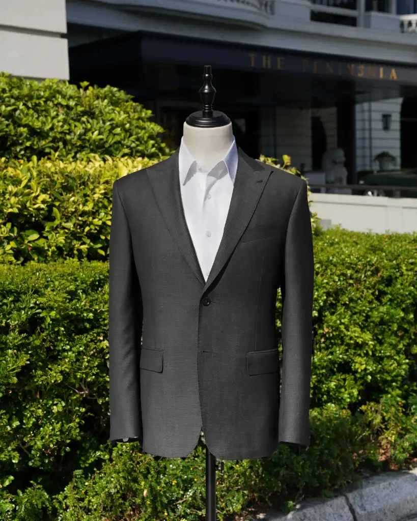 [RS004] Dark Grey Birdseye Super 120's Wool Suit